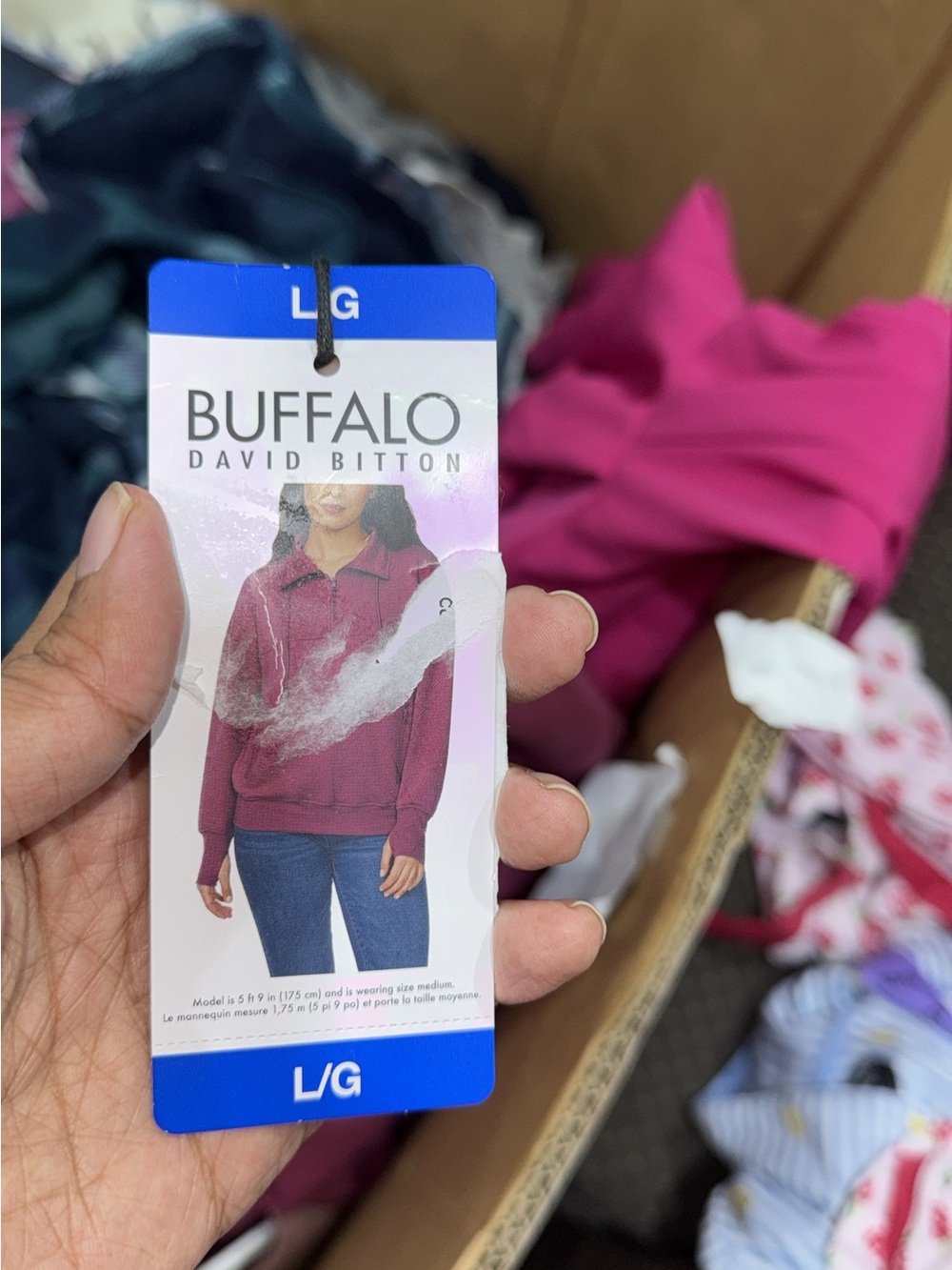 Buffalo David Bitton Women’s Bright Pink Bomber Pullover